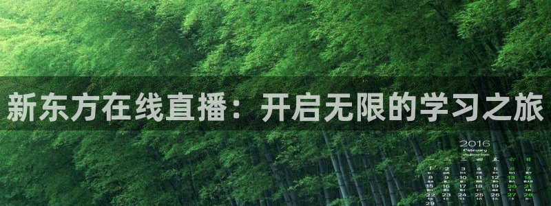 178体育免费直播：新东方在线直播：开启无限的学习之旅
